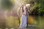 woman and crossbred